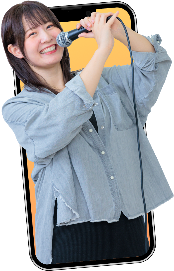 マイクを持つライバーのイメージ